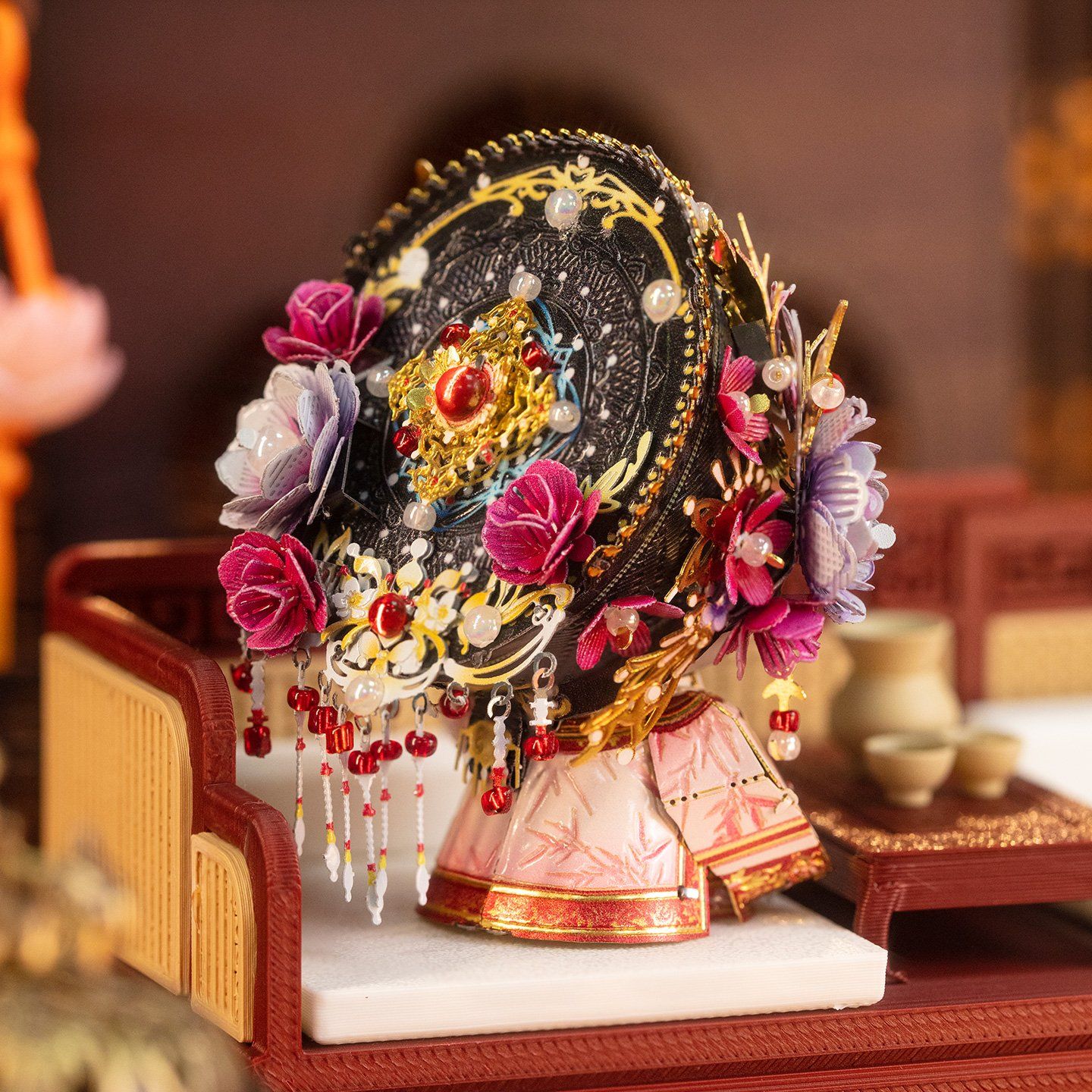  Mô Hình Kim Loại Lắp Ráp 3D MU Mèo Quý Phi Chân Hoàn (127 mảnh, The Legend of Zhen Huan - Zhenhuan) YM-LC146-W – MP1315 