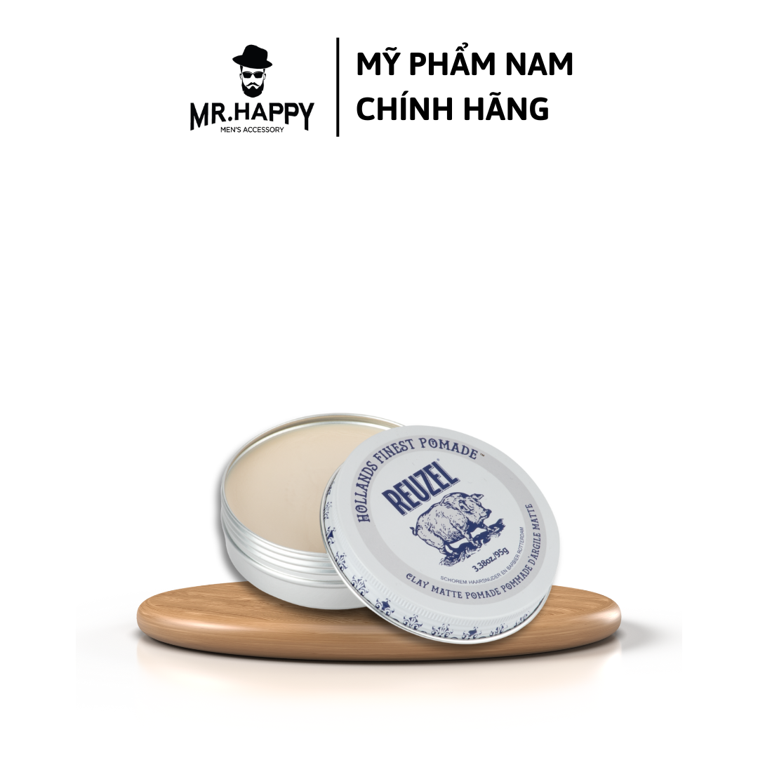  Sáp vuốt tóc Reuzel Matte Clay Pomade 95g 