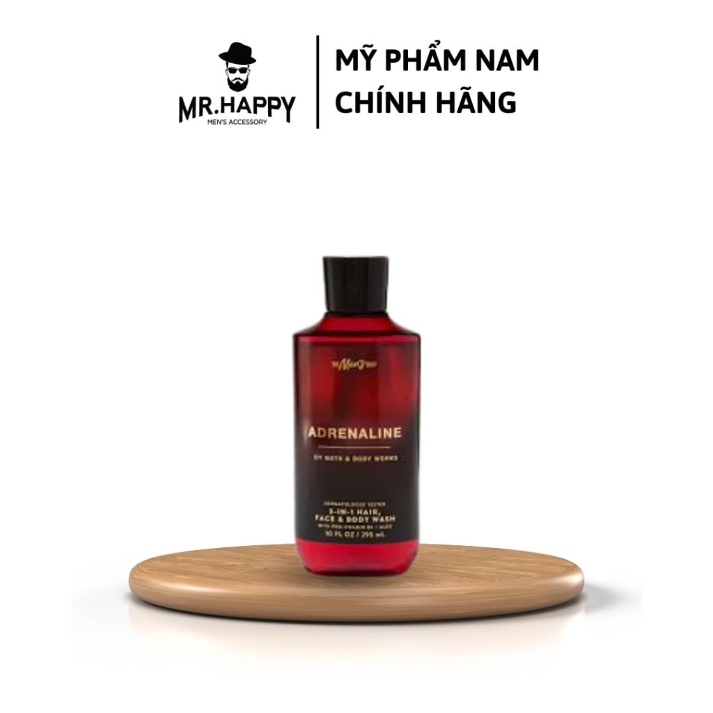  Sữa tắm 3in1 Tắm- Gội- Rửa mặt Bath & Body Works Adrenaline 295ml 