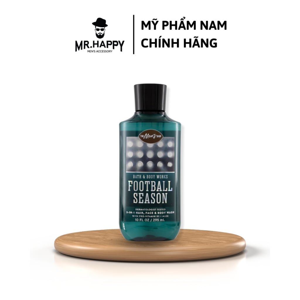  Sữa tắm 3in1 Tắm- Gội- Rửa mặt Bath & Body Works Football Season 295ml 