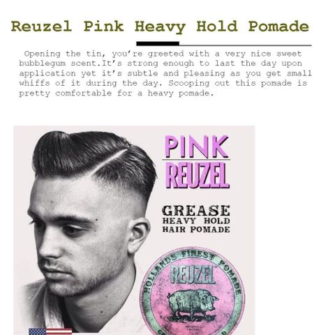  Sáp vuốt tóc Reuzel Pink Pomade 113g 
