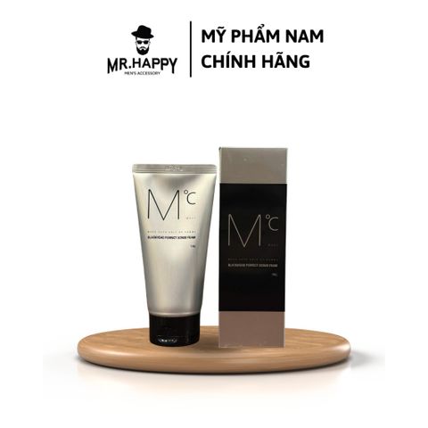  Sữa rửa mặt nam loại bỏ mụn đầu đen, vết thâm MdoC Blackhead Perfect Scrub Foam 150g 
