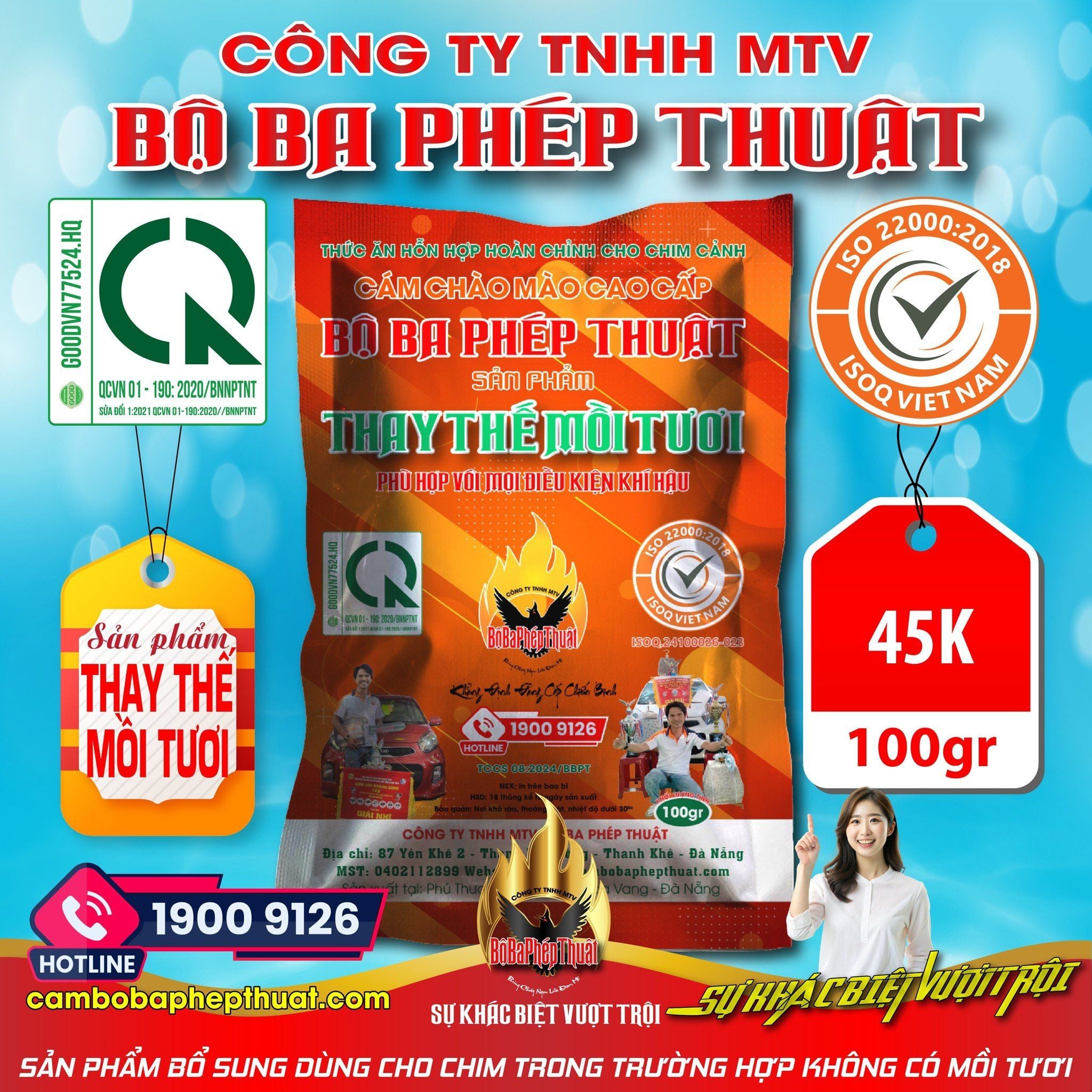  SẢN PHẨM THAY THẾ MỒI TƯƠI 