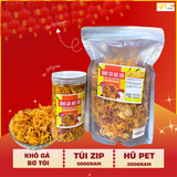  KHÔ GÀ BƠ TỎI TÚI ZIP 500GRAM 