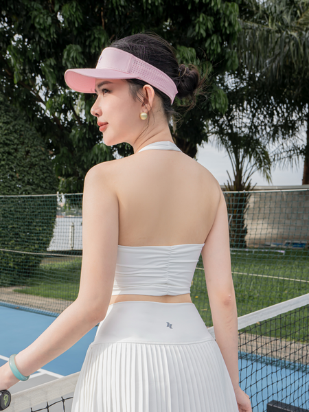 Áo bra cổ yếm nhún lưng - A210