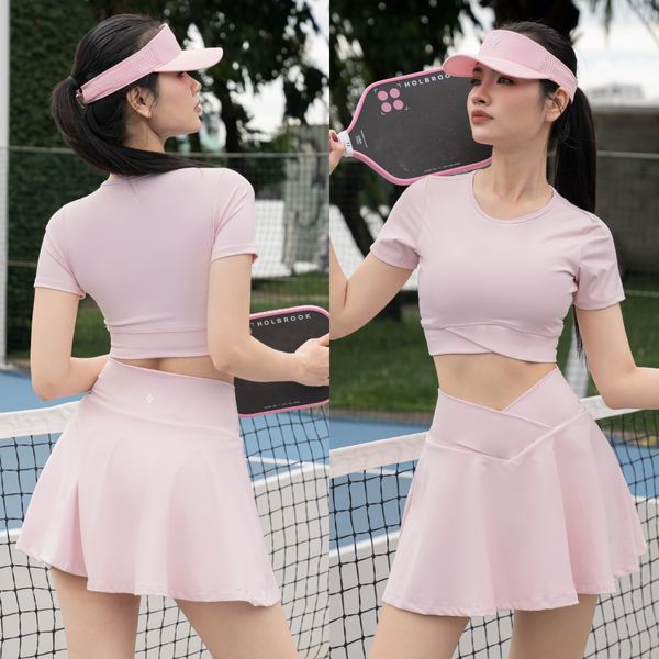 Áo croptop phối chéo Reeta A3049