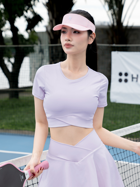 Áo croptop phối chéo - A049