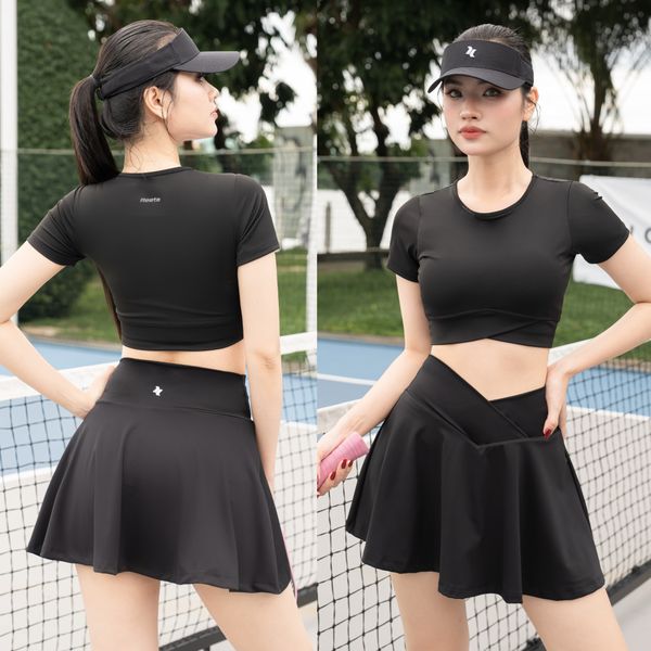 Áo croptop phối chéo Reeta A3049