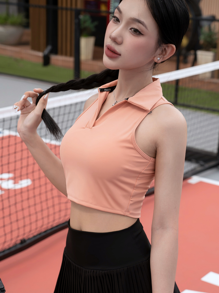 Áo croptop polo sát nách - A051