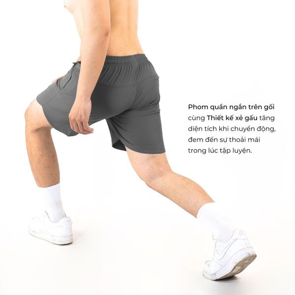 Quần đùi thể thao chạy bộ nam Reeta A3052