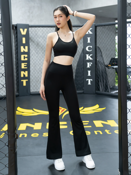 Quần legging dài ống loe Body Flare - A012