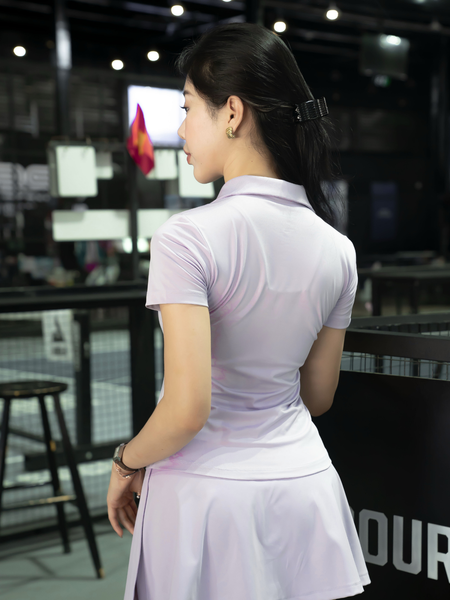 Áo polo thể thao cổ polo khoá kéo - A038