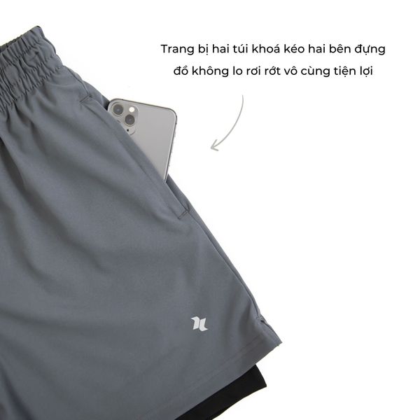 Quần short 2 lớp nam A3059