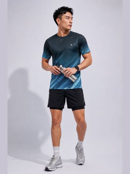 Áo thun thể thao nam Graphic Dynamic Reeta chất vải Knit-EyeLet - A262