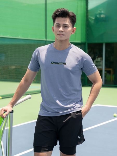 Áo thể thao nam cổ tròn Running A3109
