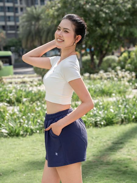 Quần short nữ vải nỉ chân cua cao cấp Reeta form rộng đơn giản trẻ trung - A259