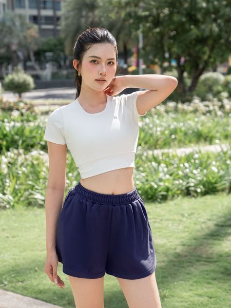Quần short nữ vải nỉ chân cua cao cấp Reeta form rộng đơn giản trẻ trung - A259