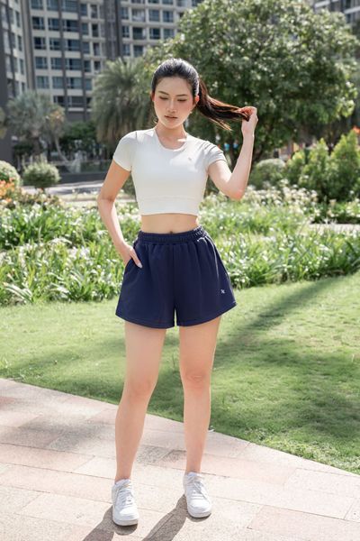 Quần short nữ vải nỉ chân cua cao cấp Reeta form rộng đơn giản trẻ trung - A259