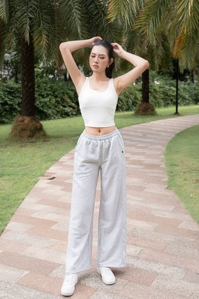Quần dài nữ nỉ chân cua cao cấp form suông Unisex Basic - A258