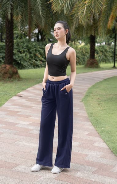 Quần dài nữ nỉ chân cua cao cấp form suông Unisex Basic - A258