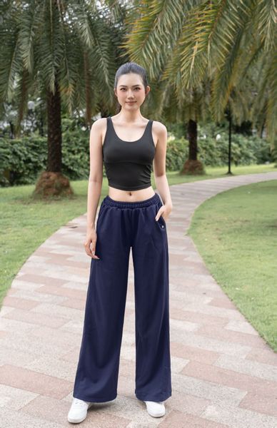 Quần dài nữ nỉ chân cua cao cấp form suông Unisex Basic - A258