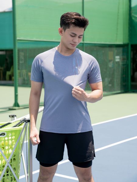 Áo thể thao nam cổ tròn A3110