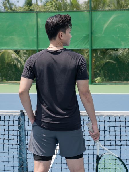 Áo thể thao nam cổ tròn A3110