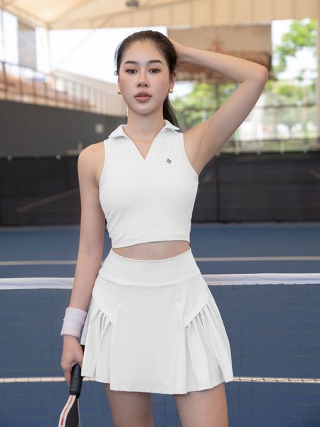 Áo croptop polo sát nách nữ Reeta A3051