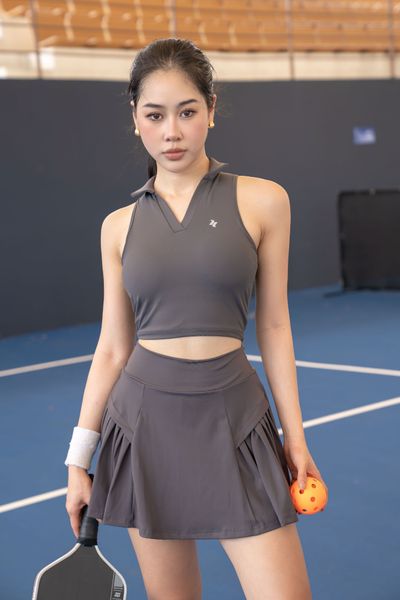 Áo croptop polo sát nách nữ Reeta A3051