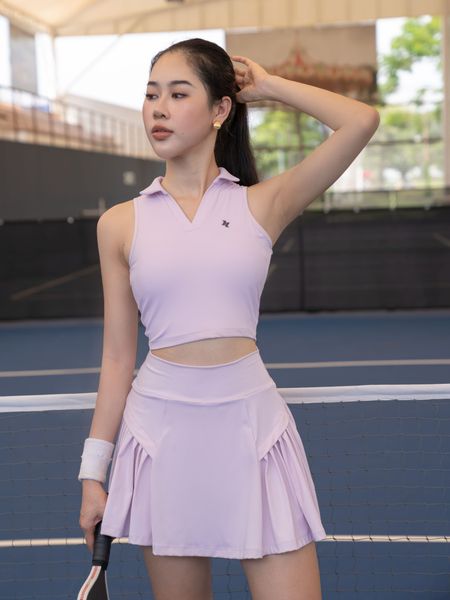 Áo croptop polo sát nách nữ Reeta A3051