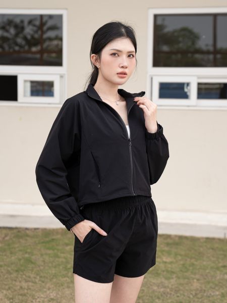 Áo khoác thể thao nữ 2 lớp Croptop Fit Daily A231
