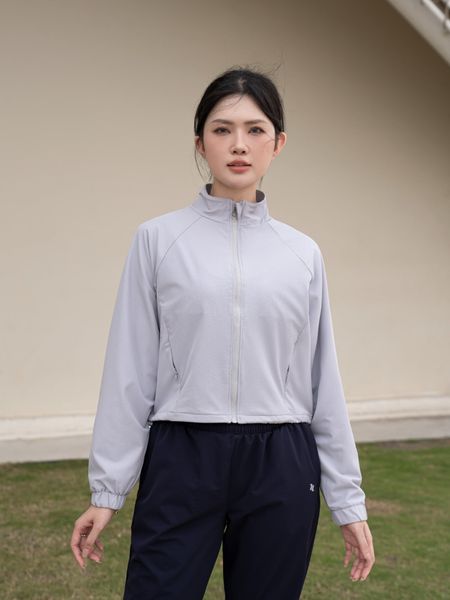 Áo khoác thể thao nữ 2 lớp Croptop Fit Daily A231