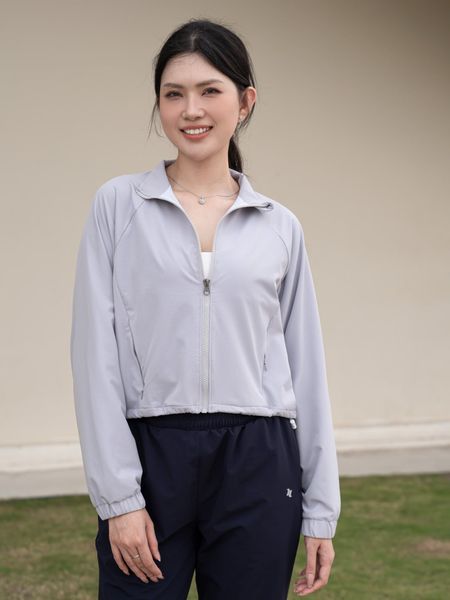 Áo khoác thể thao nữ 2 lớp Croptop Fit Daily A231