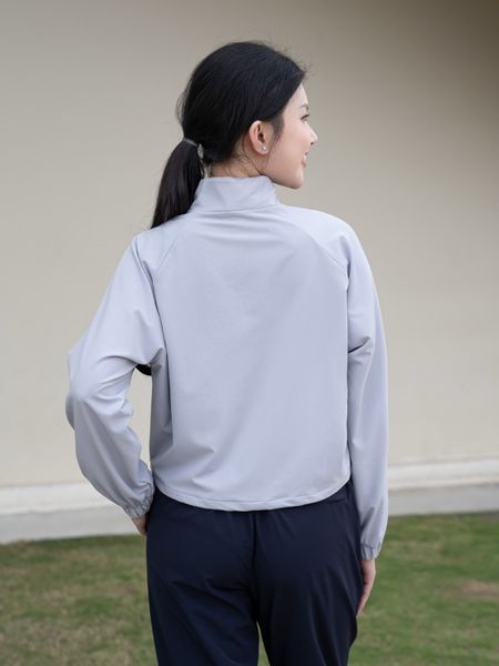 Áo khoác thể thao nữ 2 lớp Croptop Fit Daily A231