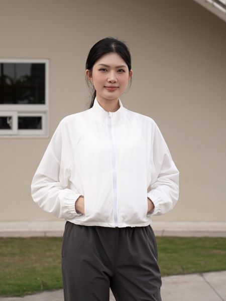 Áo khoác thể thao nữ 2 lớp Croptop Fit Daily A231