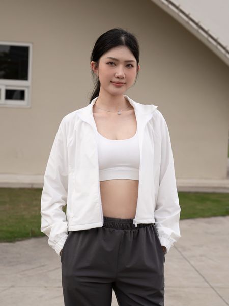 Áo khoác thể thao nữ 2 lớp Croptop Fit Daily A231