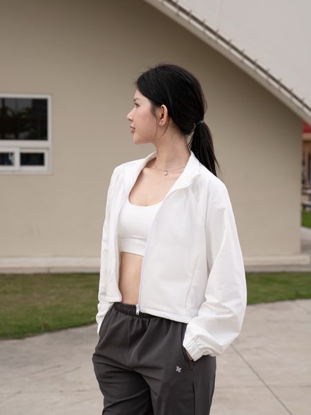 Áo khoác thể thao nữ 2 lớp Croptop Fit Daily A231