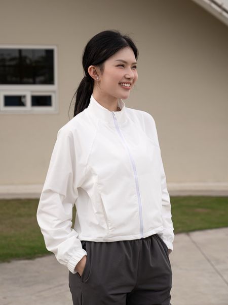 Áo khoác thể thao nữ 2 lớp Croptop Fit Daily A231