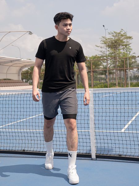 Quần short 2 lớp nam A059