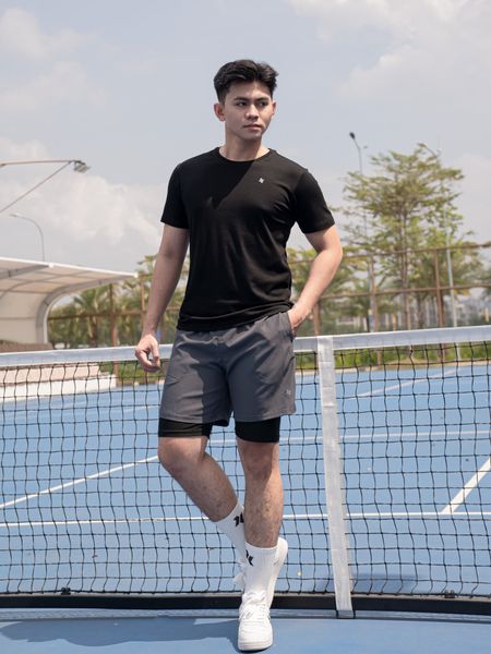 Quần short 2 lớp nam A059