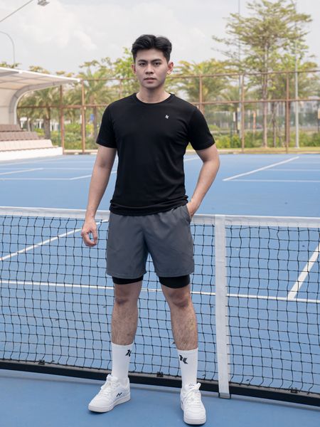 Quần short 2 lớp nam A059