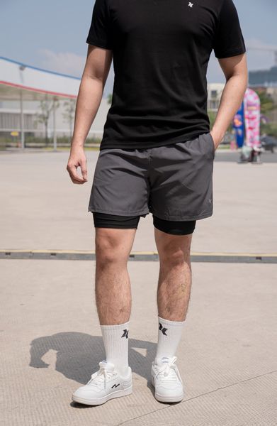 Quần short 2 lớp nam A059