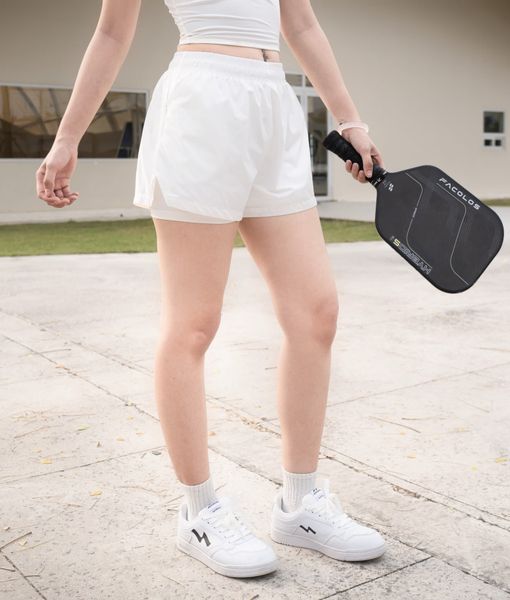 Quần đùi thể thao nữ 2 lớp Reeta active training shorts... A230