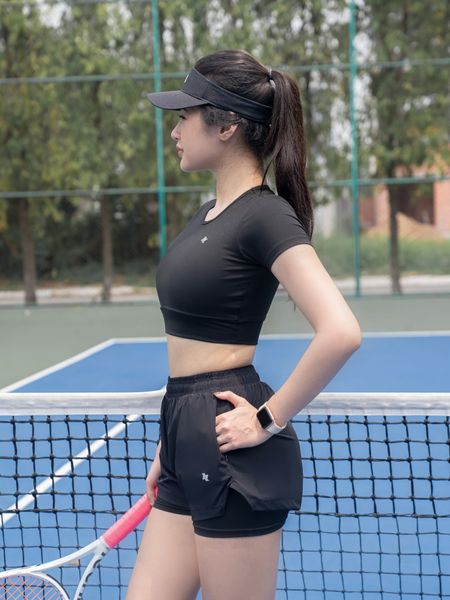 Áo croptop nữ Reeta có mút ngực sẵn A020