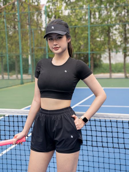 Áo croptop nữ Reeta có mút ngực sẵn A020