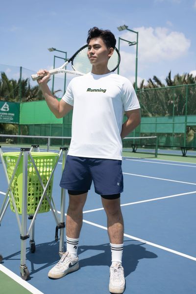 Áo thể thao nam cổ tròn Running A3109