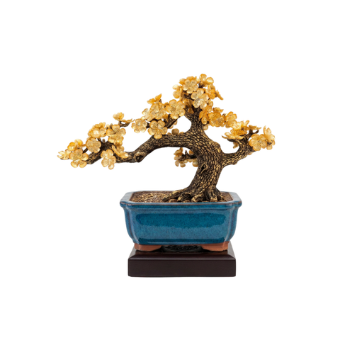 Tượng chậu mai dát vàng 24K