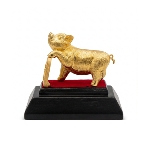 Tượng lợn dát vàng 24K