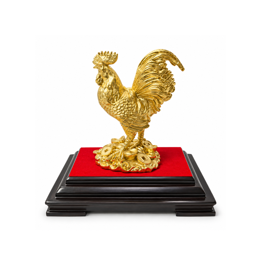  Tượng gà mạ vàng 24K 