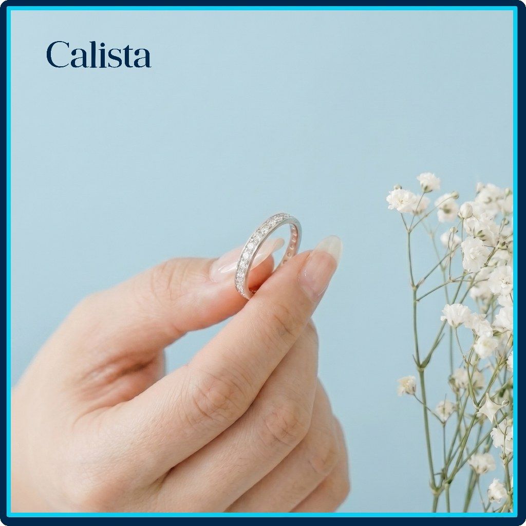  Nhẫn bạc Calista đính Full đá lấp lánh 